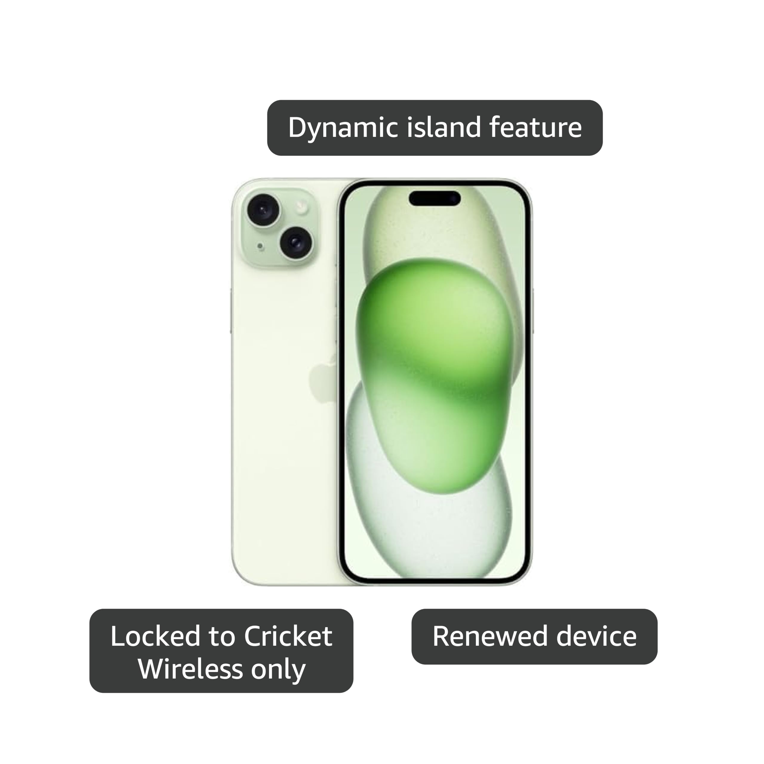 Chika  Apple iPhone 15 グリーン 本体 Refurbished iPhone 15 256GB - Green (Unlocked) - Apple